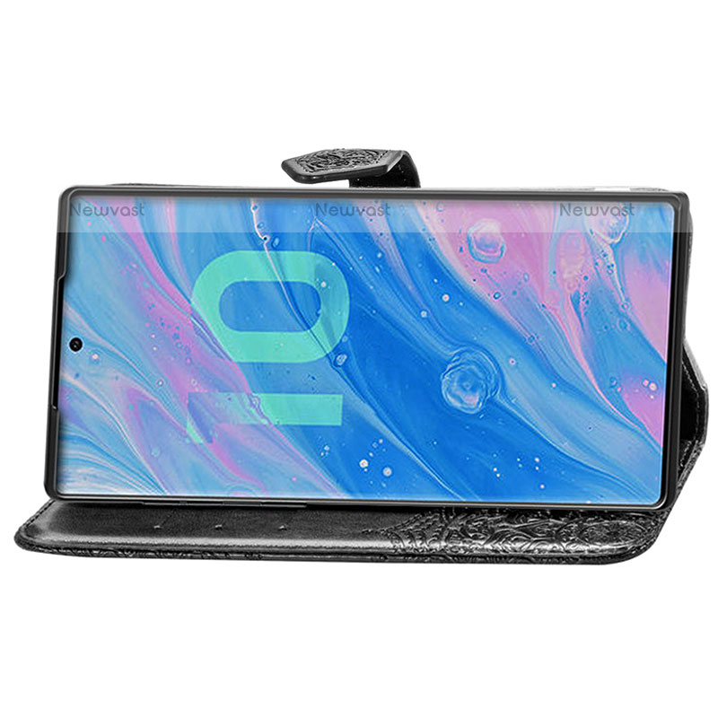 Leather Case Stands Fashionable Pattern Flip Cover Holder for Samsung Galaxy Note 10 5G