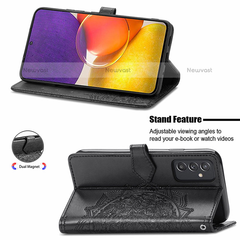 Leather Case Stands Fashionable Pattern Flip Cover Holder for Samsung Galaxy Quantum2 5G