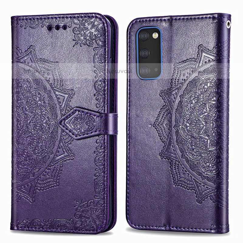 Leather Case Stands Fashionable Pattern Flip Cover Holder for Samsung Galaxy S20