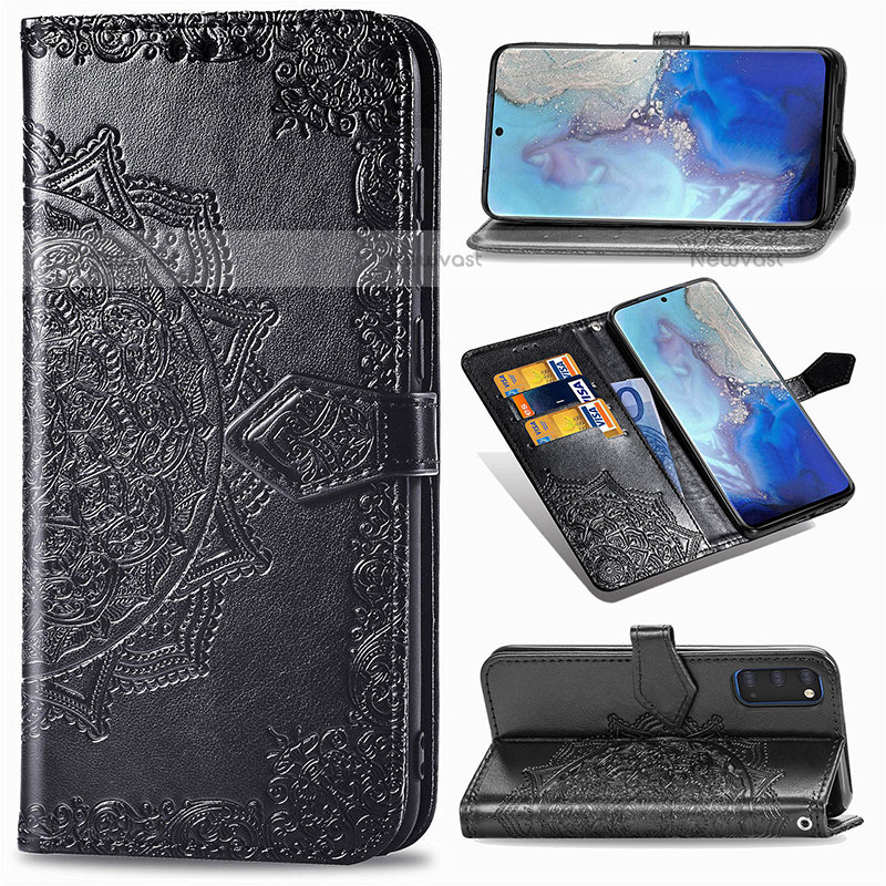 Leather Case Stands Fashionable Pattern Flip Cover Holder for Samsung Galaxy S20