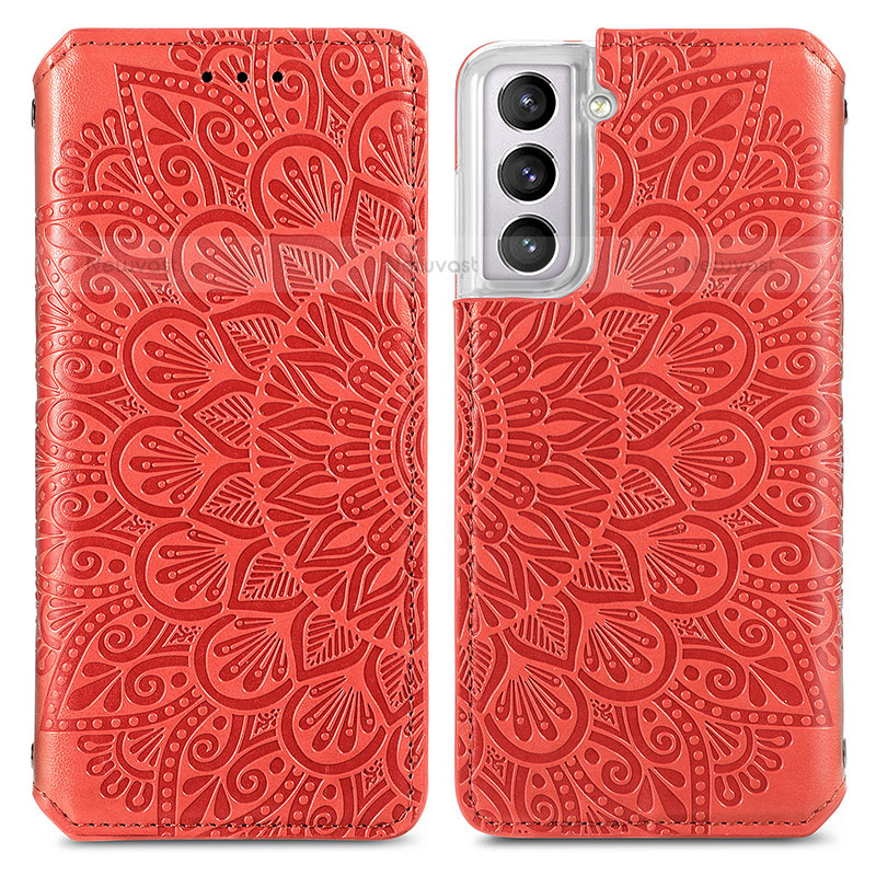 Leather Case Stands Fashionable Pattern Flip Cover Holder for Samsung Galaxy S21 Plus 5G