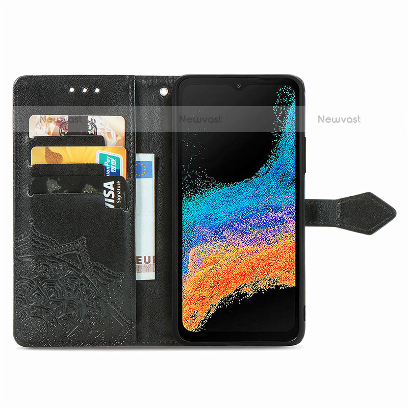 Leather Case Stands Fashionable Pattern Flip Cover Holder for Samsung Galaxy XCover 6 Pro 5G