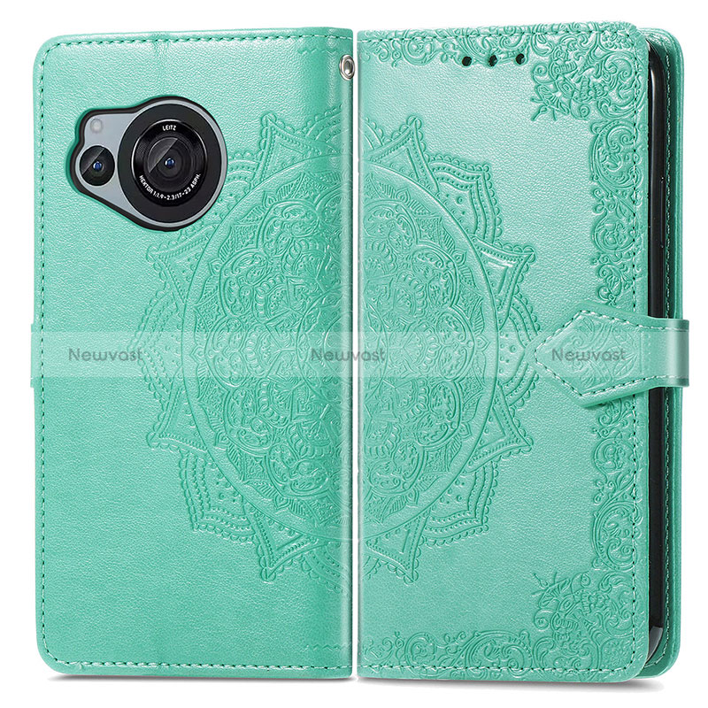 Leather Case Stands Fashionable Pattern Flip Cover Holder for Sharp Aquos R8