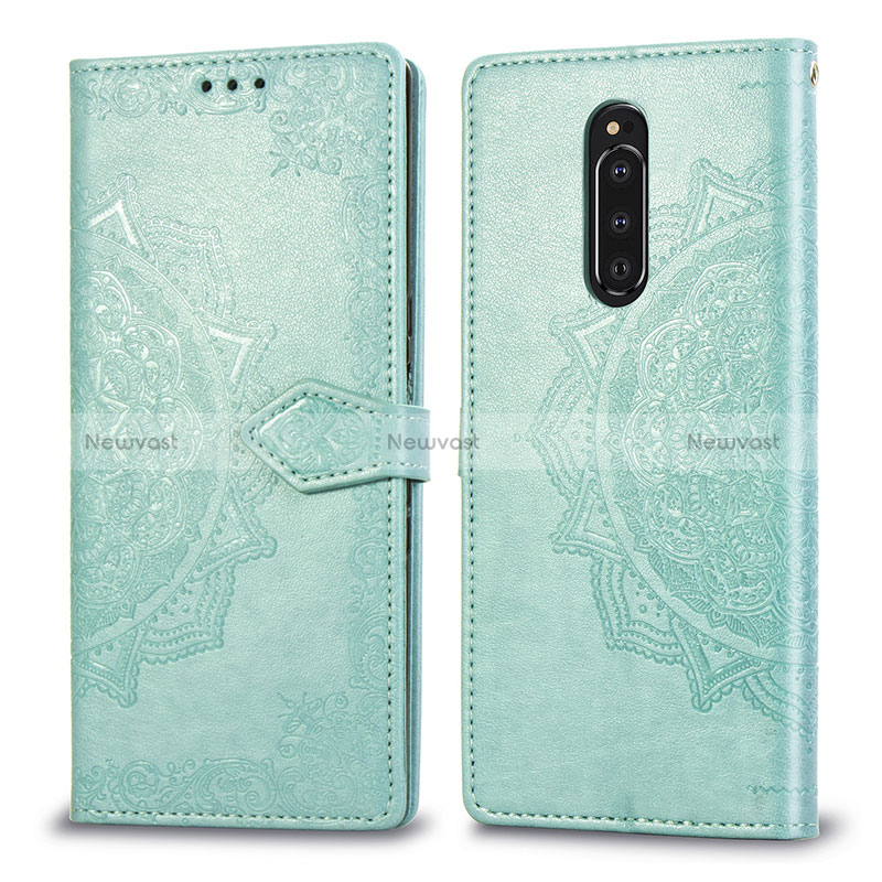 Leather Case Stands Fashionable Pattern Flip Cover Holder for Sony Xperia 1