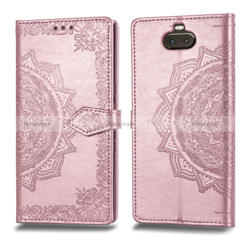 Leather Case Stands Fashionable Pattern Flip Cover Holder for Sony Xperia 10