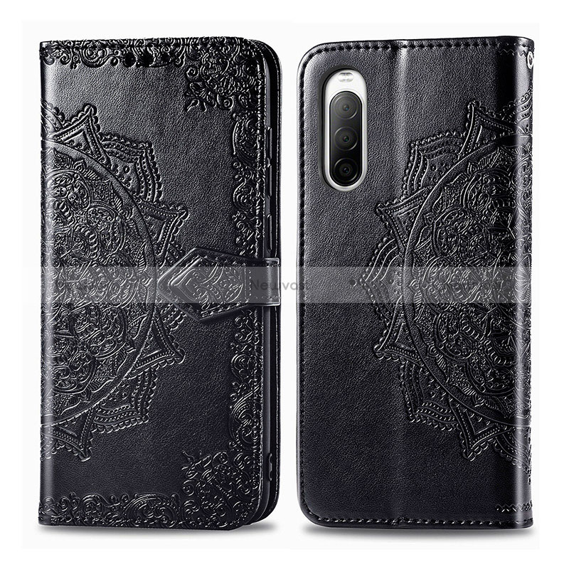 Leather Case Stands Fashionable Pattern Flip Cover Holder for Sony Xperia 10 II