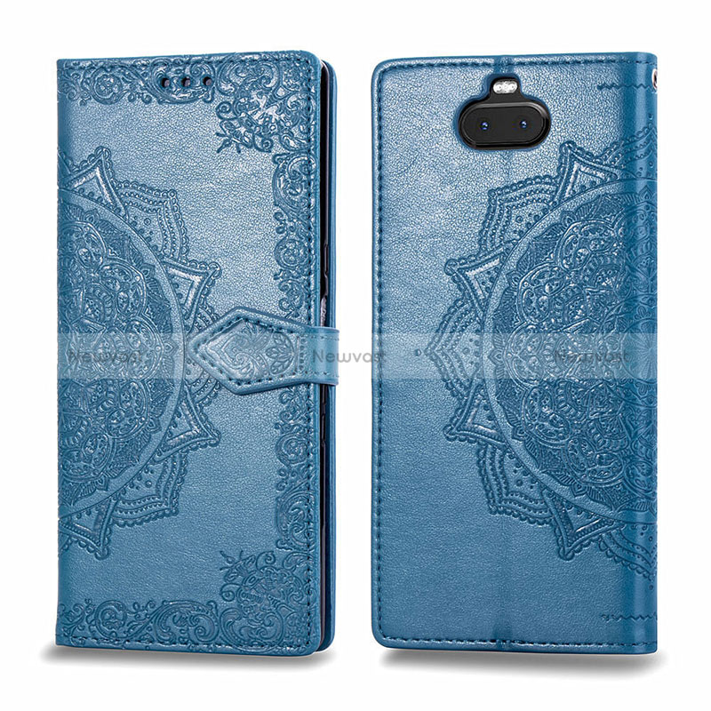 Leather Case Stands Fashionable Pattern Flip Cover Holder for Sony Xperia 10 Plus