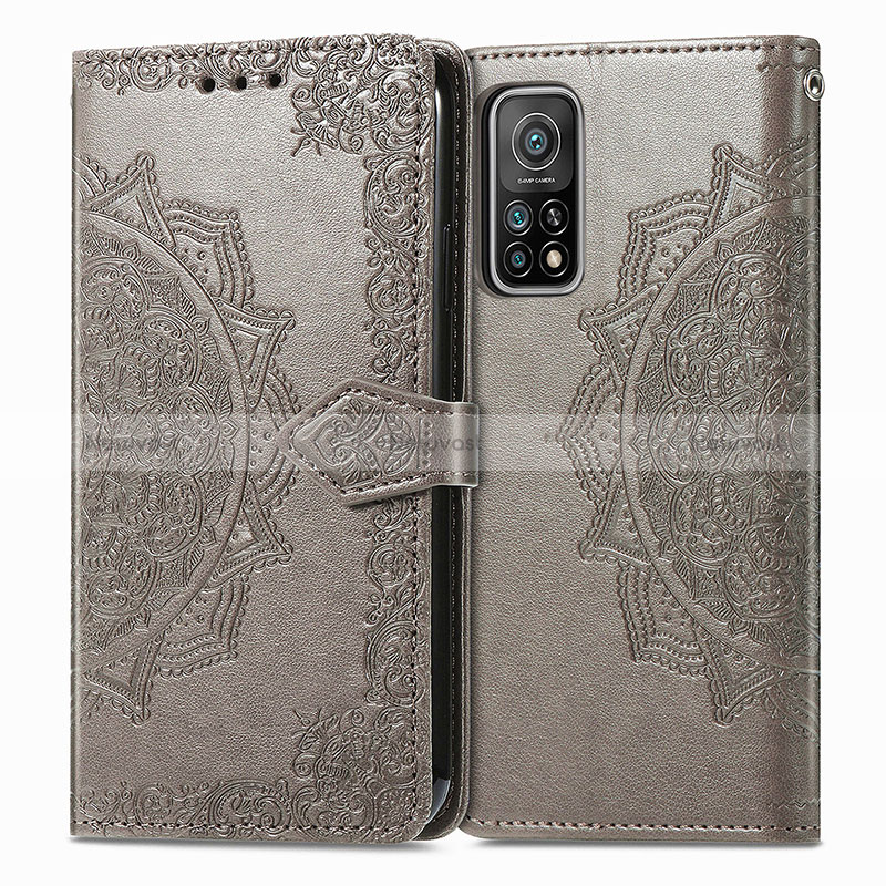 Leather Case Stands Fashionable Pattern Flip Cover Holder for Xiaomi Mi 10T 5G