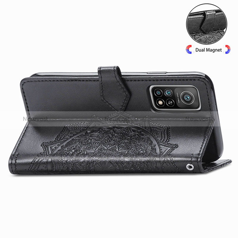 Leather Case Stands Fashionable Pattern Flip Cover Holder for Xiaomi Mi 10T Pro 5G