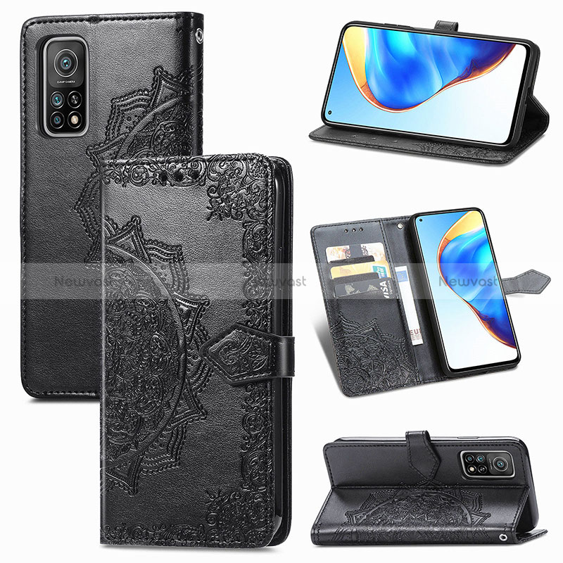 Leather Case Stands Fashionable Pattern Flip Cover Holder for Xiaomi Mi 10T Pro 5G