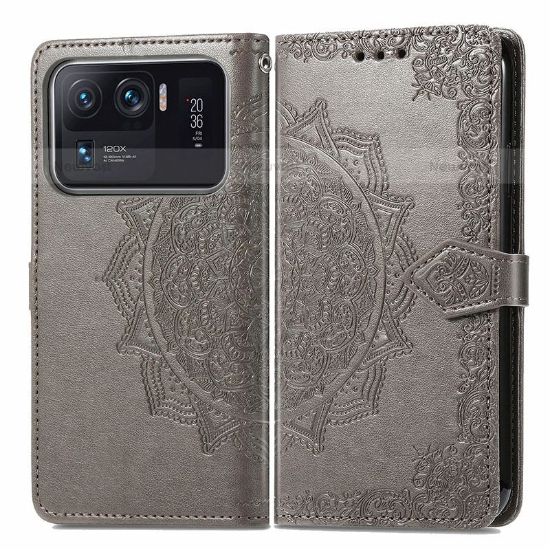 Leather Case Stands Fashionable Pattern Flip Cover Holder for Xiaomi Mi 11 Ultra 5G