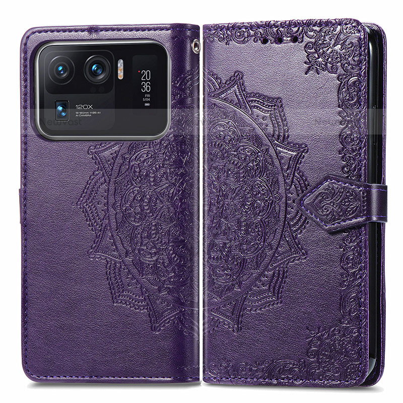 Leather Case Stands Fashionable Pattern Flip Cover Holder for Xiaomi Mi 11 Ultra 5G