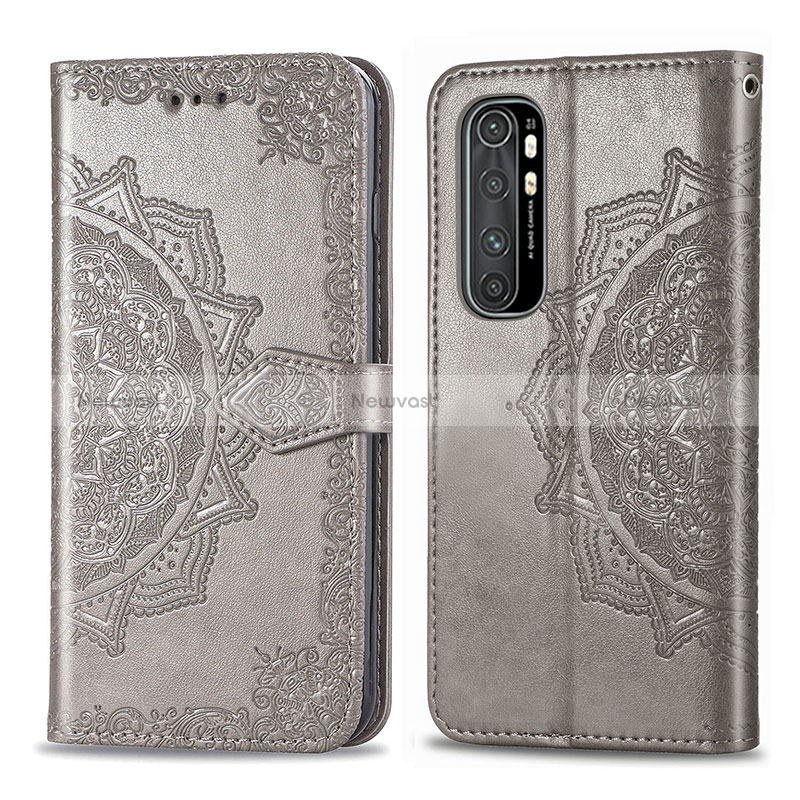 Leather Case Stands Fashionable Pattern Flip Cover Holder for Xiaomi Mi Note 10 Lite