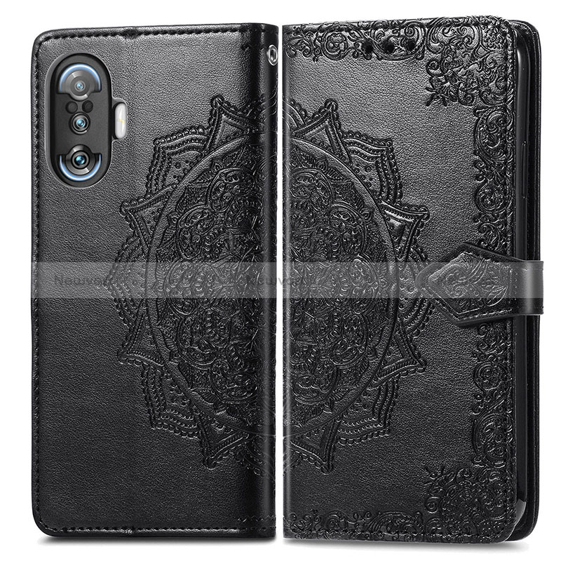 Leather Case Stands Fashionable Pattern Flip Cover Holder for Xiaomi Poco F3 GT 5G