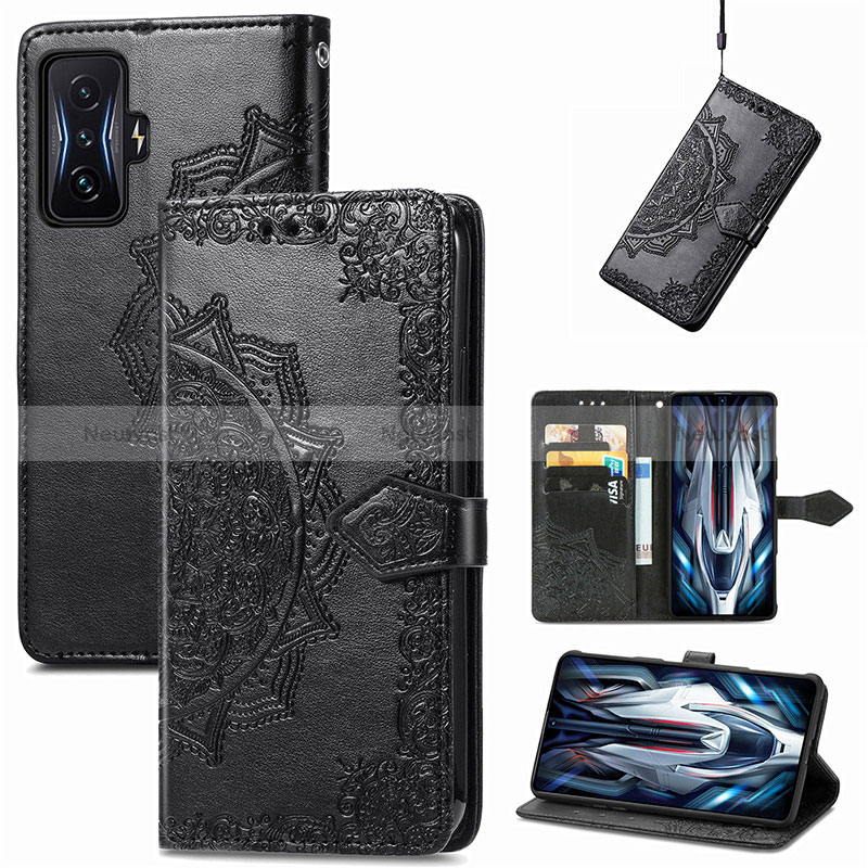 Leather Case Stands Fashionable Pattern Flip Cover Holder for Xiaomi Poco F4 GT 5G