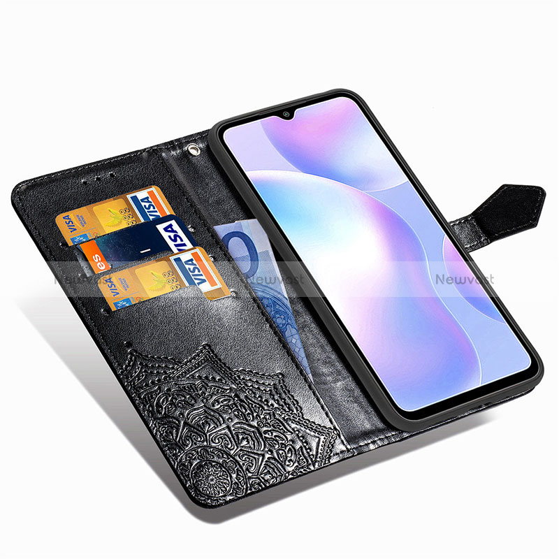 Leather Case Stands Fashionable Pattern Flip Cover Holder for Xiaomi Redmi 9AT