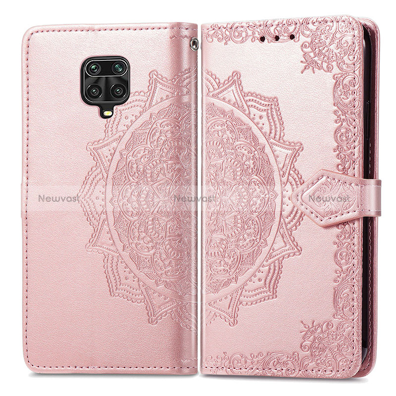 Leather Case Stands Fashionable Pattern Flip Cover Holder for Xiaomi Redmi Note 9 Pro