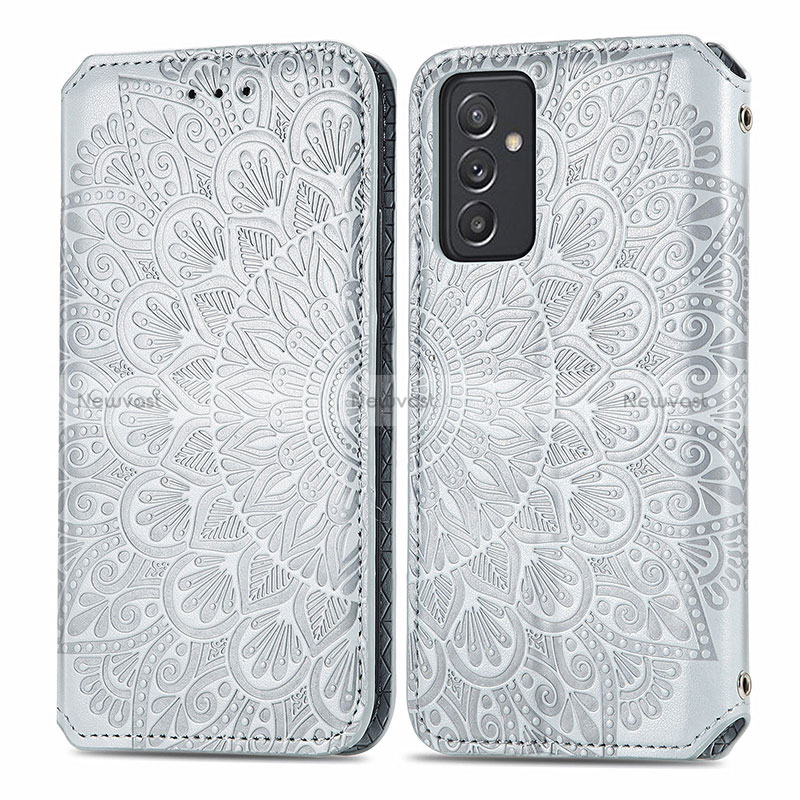 Leather Case Stands Fashionable Pattern Flip Cover Holder S01D for Samsung Galaxy A15 4G