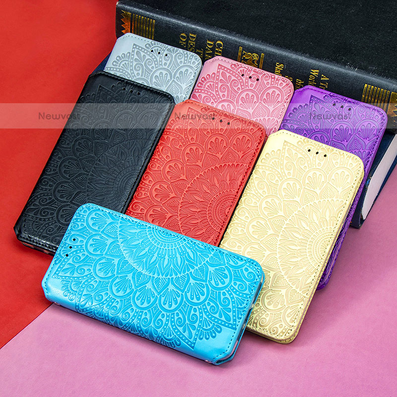 Leather Case Stands Fashionable Pattern Flip Cover Holder S01D for Samsung Galaxy Note 20 5G