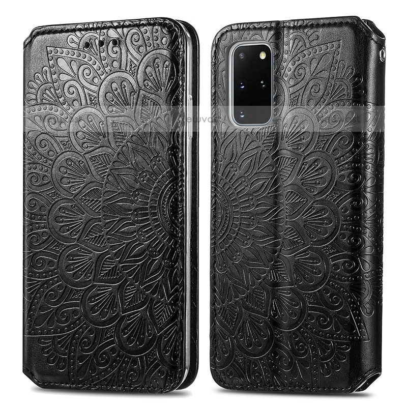 Leather Case Stands Fashionable Pattern Flip Cover Holder S01D for Samsung Galaxy S20 Plus