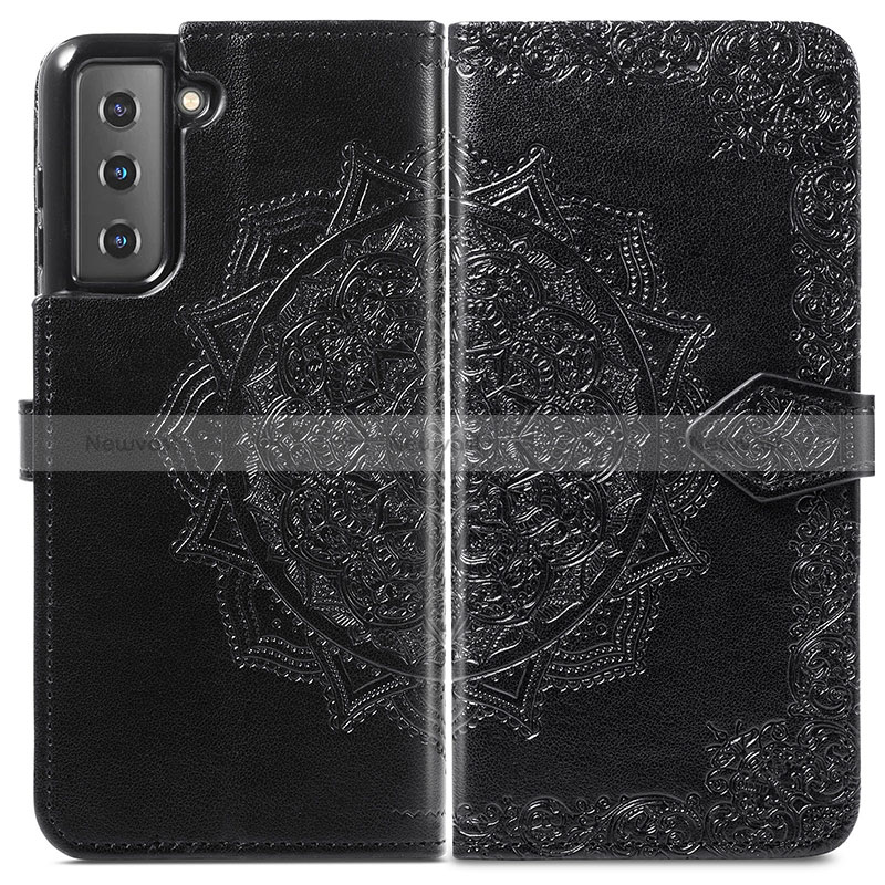 Leather Case Stands Fashionable Pattern Flip Cover Holder S01D for Samsung Galaxy S24 5G