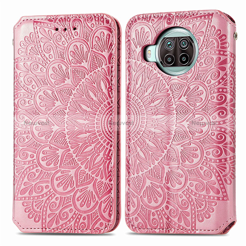 Leather Case Stands Fashionable Pattern Flip Cover Holder S01D for Xiaomi Mi 10T Lite 5G