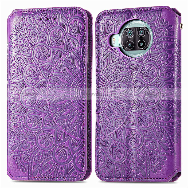 Leather Case Stands Fashionable Pattern Flip Cover Holder S01D for Xiaomi Mi 10T Lite 5G