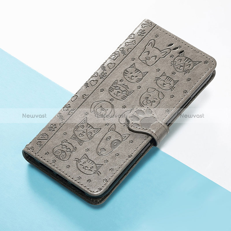 Leather Case Stands Fashionable Pattern Flip Cover Holder S03D for Huawei Honor 90 5G