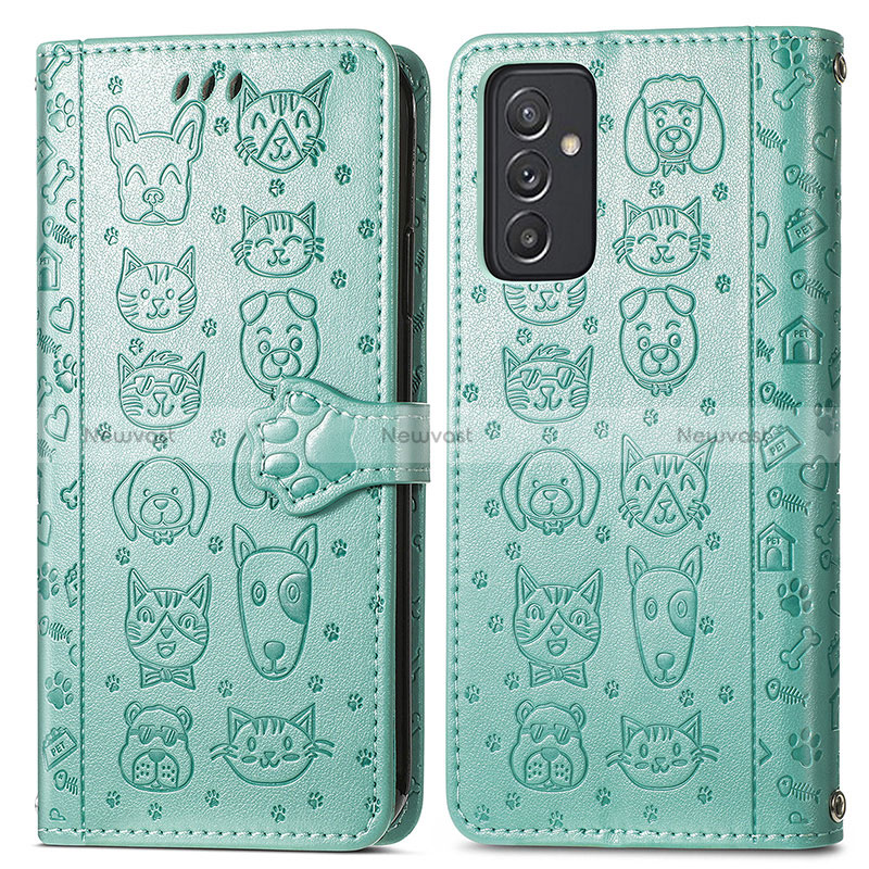 Leather Case Stands Fashionable Pattern Flip Cover Holder S03D for Samsung Galaxy A15 4G