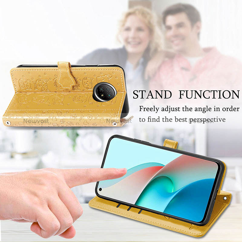 Leather Case Stands Fashionable Pattern Flip Cover Holder S03D for Xiaomi Mi 10T Lite 5G