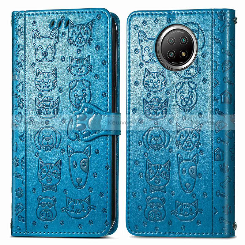 Leather Case Stands Fashionable Pattern Flip Cover Holder S03D for Xiaomi Mi 10T Lite 5G