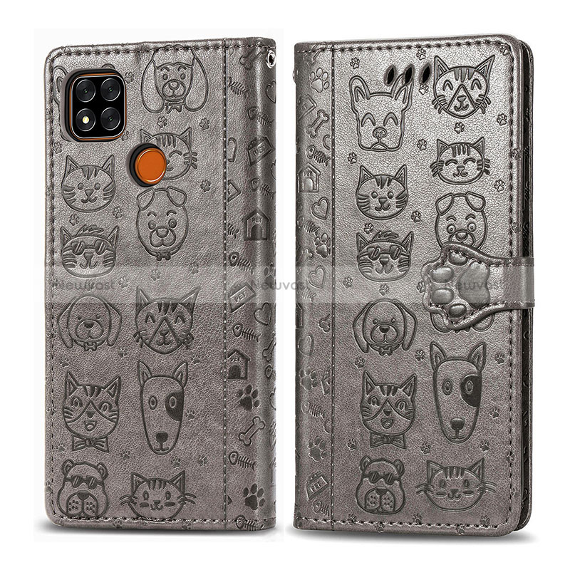 Leather Case Stands Fashionable Pattern Flip Cover Holder S03D for Xiaomi Redmi 10A 4G
