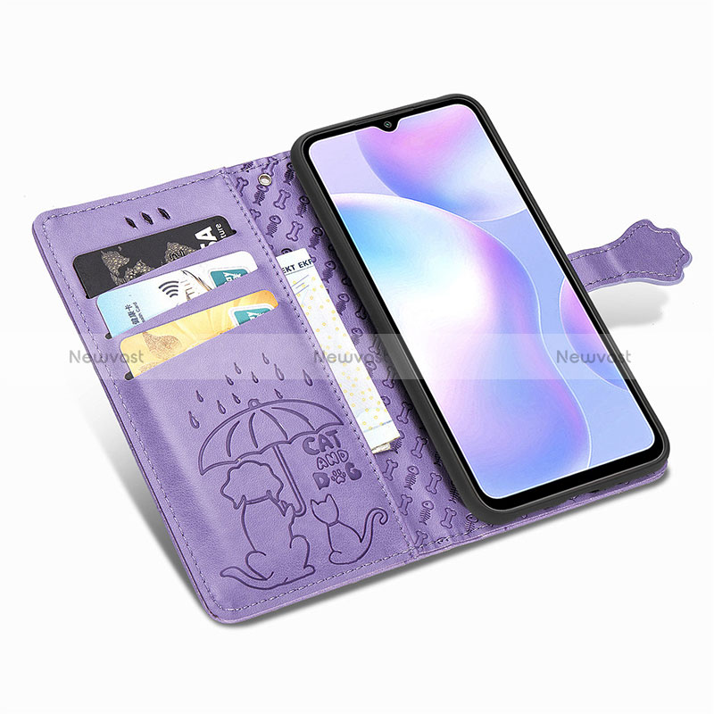 Leather Case Stands Fashionable Pattern Flip Cover Holder S03D for Xiaomi Redmi 9AT