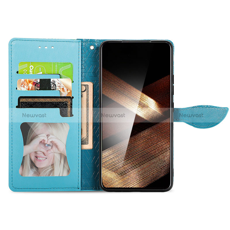 Leather Case Stands Fashionable Pattern Flip Cover Holder S04D for Samsung Galaxy A15 4G