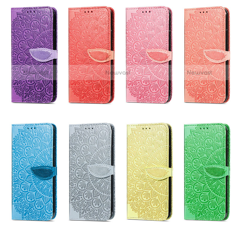 Leather Case Stands Fashionable Pattern Flip Cover Holder S04D for Samsung Galaxy A71 4G A715