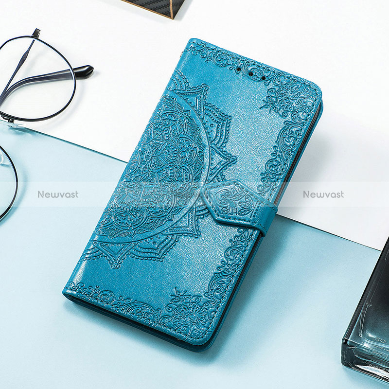 Leather Case Stands Fashionable Pattern Flip Cover Holder S04D for Samsung Galaxy M13 5G