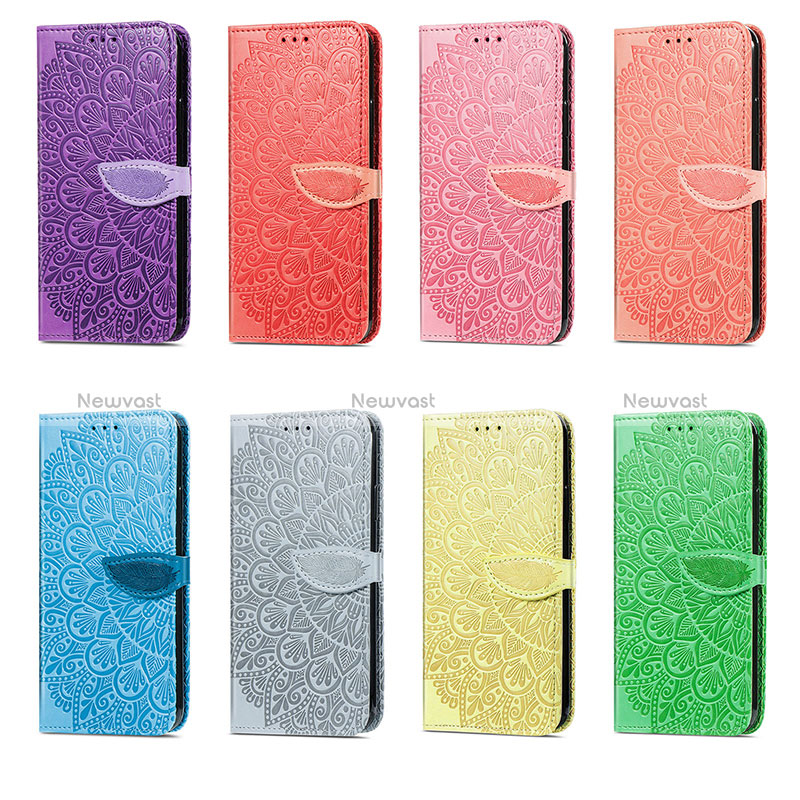 Leather Case Stands Fashionable Pattern Flip Cover Holder S04D for Samsung Galaxy S20 Lite 5G