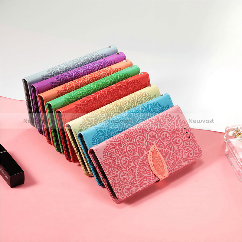 Leather Case Stands Fashionable Pattern Flip Cover Holder S04D for Xiaomi Mi 12T Pro 5G