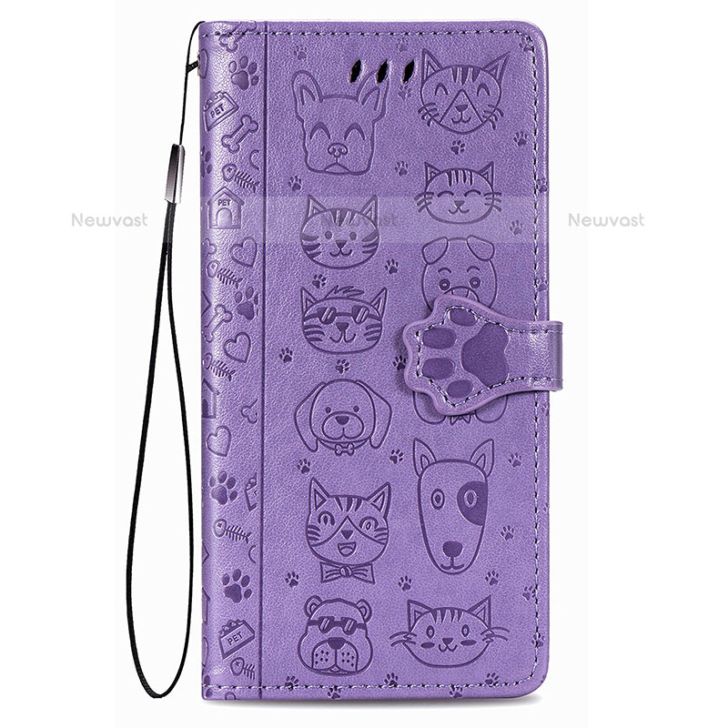 Leather Case Stands Fashionable Pattern Flip Cover Holder S05D for Samsung Galaxy S21 5G