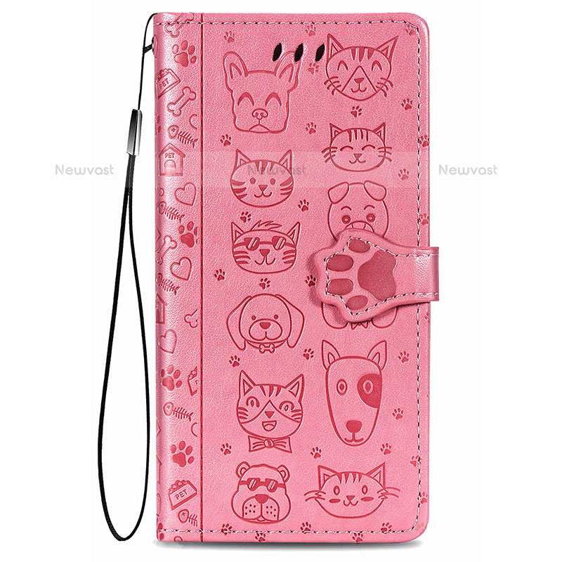 Leather Case Stands Fashionable Pattern Flip Cover Holder S05D for Samsung Galaxy S21 5G