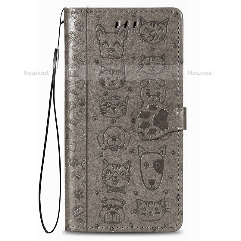 Leather Case Stands Fashionable Pattern Flip Cover Holder S05D for Samsung Galaxy S21 Plus 5G