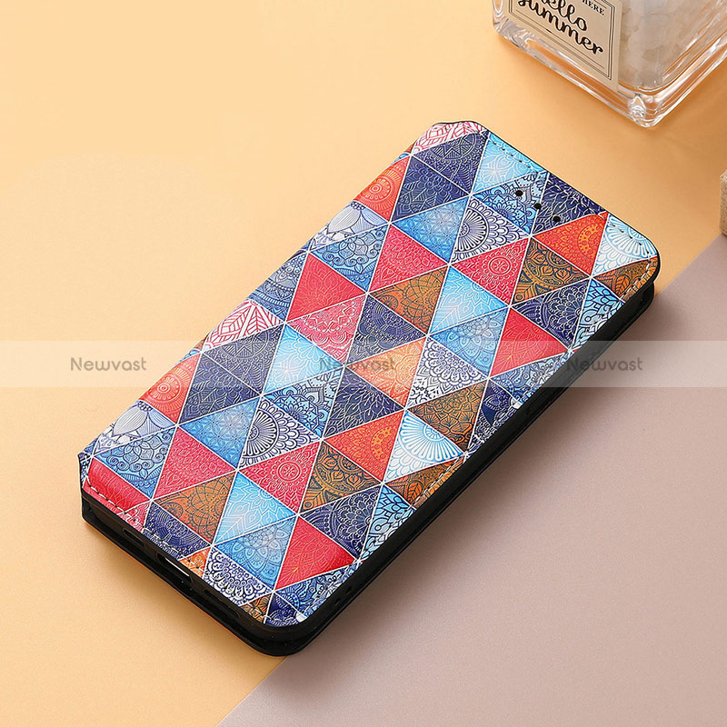 Leather Case Stands Fashionable Pattern Flip Cover Holder S06D for Nokia XR21