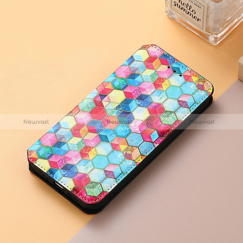 Leather Case Stands Fashionable Pattern Flip Cover Holder S06D for Oppo Find X6 Pro 5G