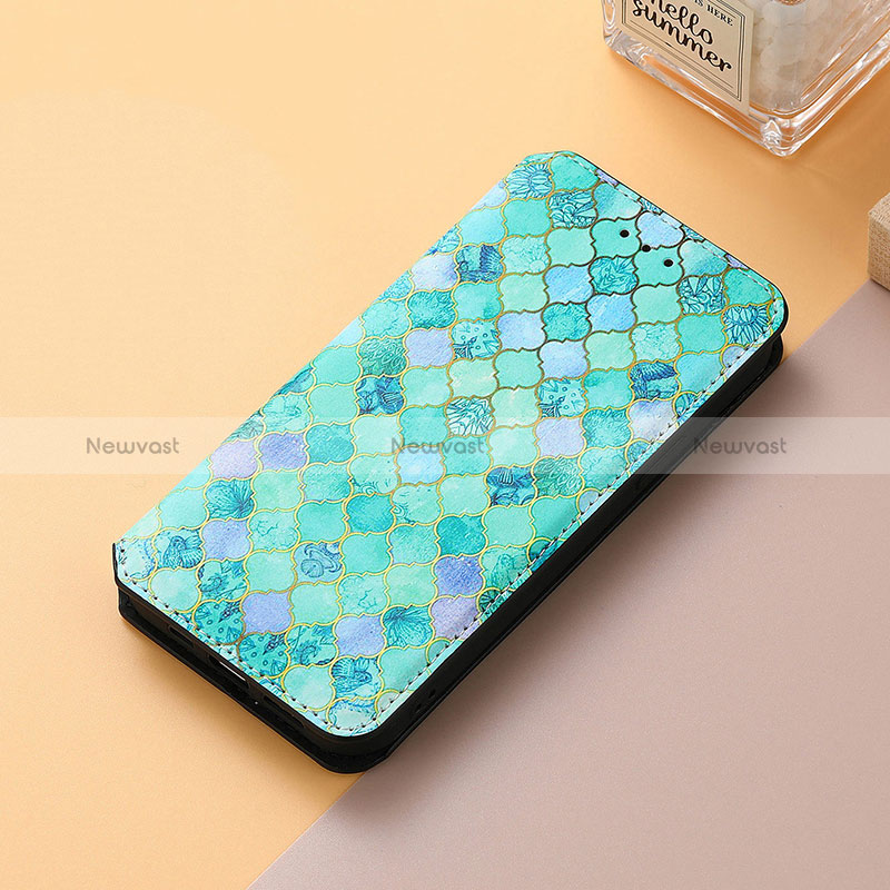Leather Case Stands Fashionable Pattern Flip Cover Holder S06D for Oppo Find X6 Pro 5G