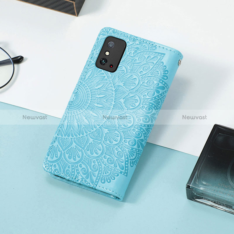 Leather Case Stands Fashionable Pattern Flip Cover Holder S08D for Huawei Honor X10 Max 5G