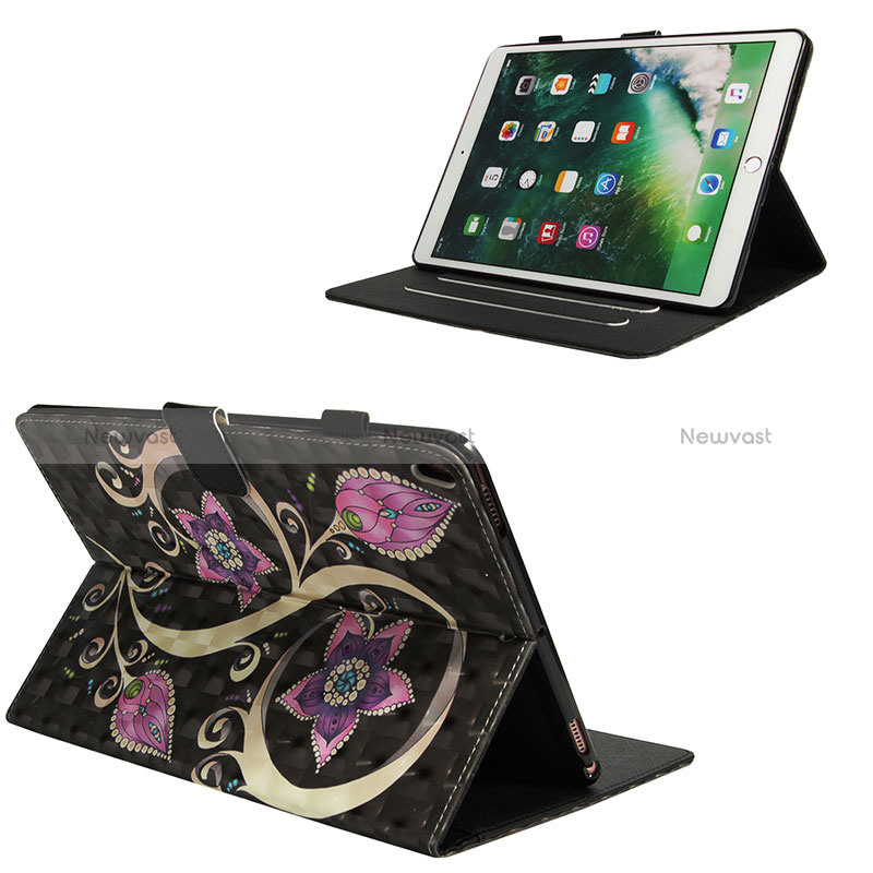 Leather Case Stands Fashionable Pattern Flip Cover Holder Y01B for Apple iPad Air 3