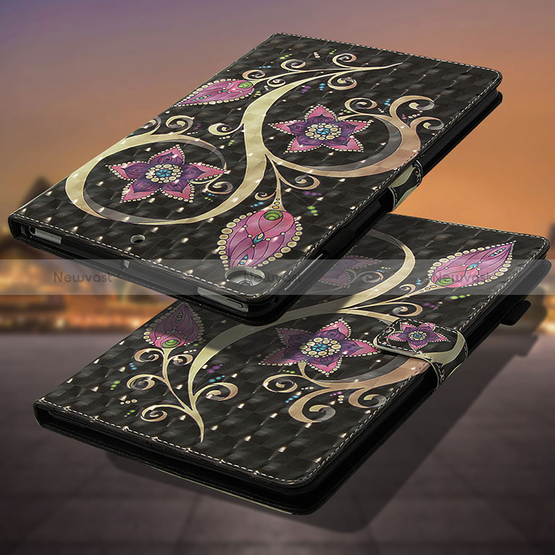 Leather Case Stands Fashionable Pattern Flip Cover Holder Y01B for Apple iPad Air