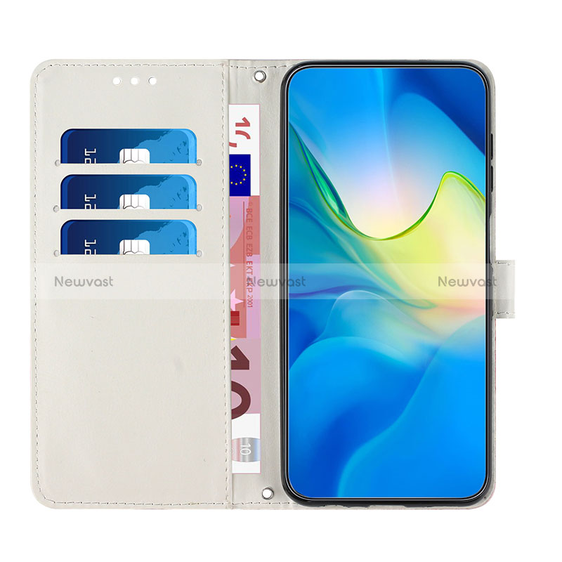 Leather Case Stands Fashionable Pattern Flip Cover Holder Y01X for Oppo Reno7 Lite 5G