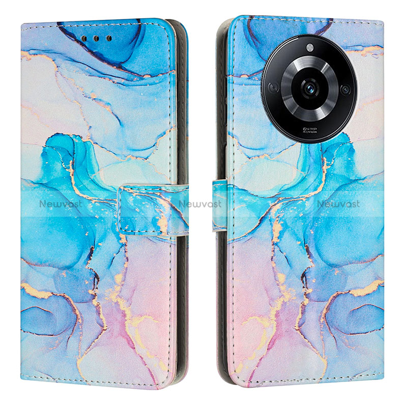Leather Case Stands Fashionable Pattern Flip Cover Holder Y01X for Realme 11 Pro+ Plus 5G