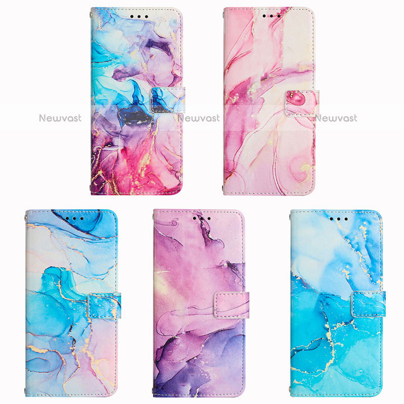 Leather Case Stands Fashionable Pattern Flip Cover Holder Y01X for Samsung Galaxy F12